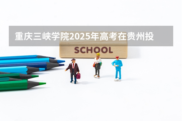重庆三峡学院2025年高考在贵州投档分数线