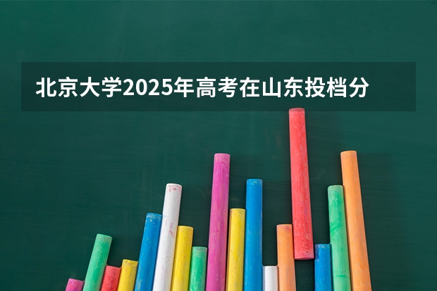 北京大学2025年高考在山东投档分数线