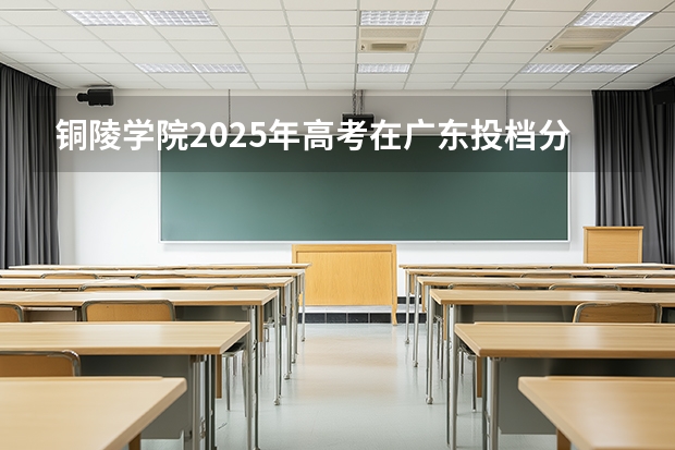 铜陵学院2025年高考在广东投档分数线