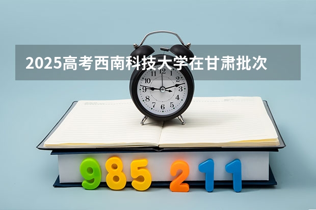 2025高考西南科技大学在甘肃批次线差是多少（2026参考）