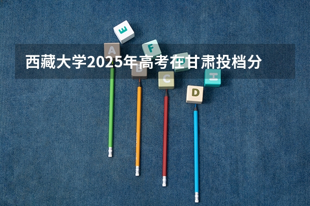 西藏大学2025年高考在甘肃投档分数线