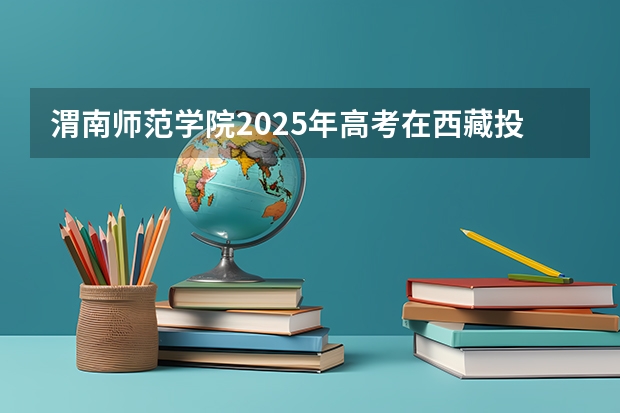 渭南师范学院2025年高考在西藏投档分数线