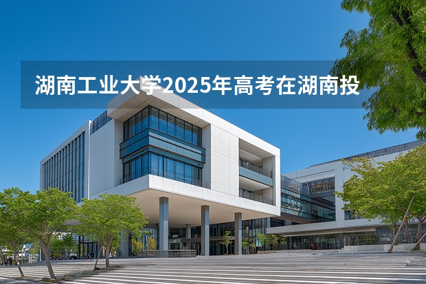 湖南工业大学2025年高考在湖南投档分数线
