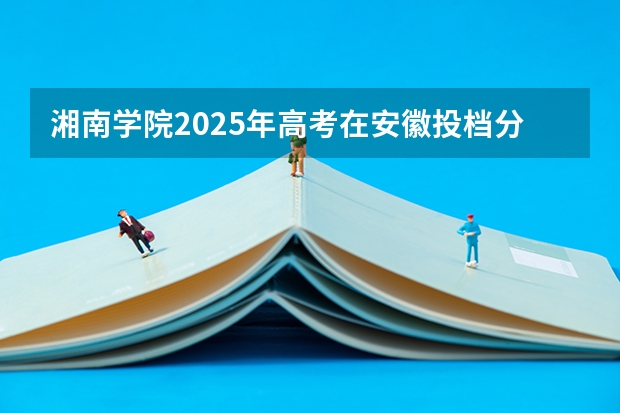 湘南学院2025年高考在安徽投档分数线
