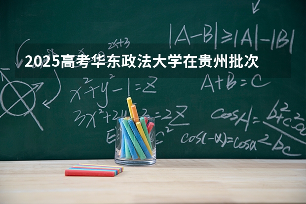 2025高考华东政法大学在贵州批次线差是多少（2026参考）