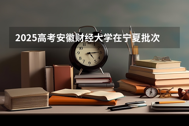 2025高考安徽财经大学在宁夏批次线差是多少（2026参考）