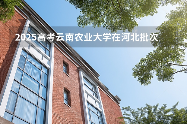 2025高考云南农业大学在河北批次线差是多少（2026参考）