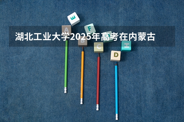 湖北工业大学2025年高考在内蒙古投档分数线