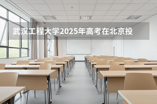 武汉工程大学2025年高考在北京投档分数线
