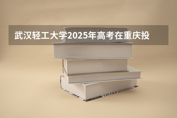 武汉轻工大学2025年高考在重庆投档分数线