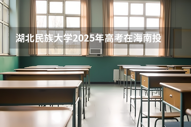 湖北民族大学2025年高考在海南投档分数线
