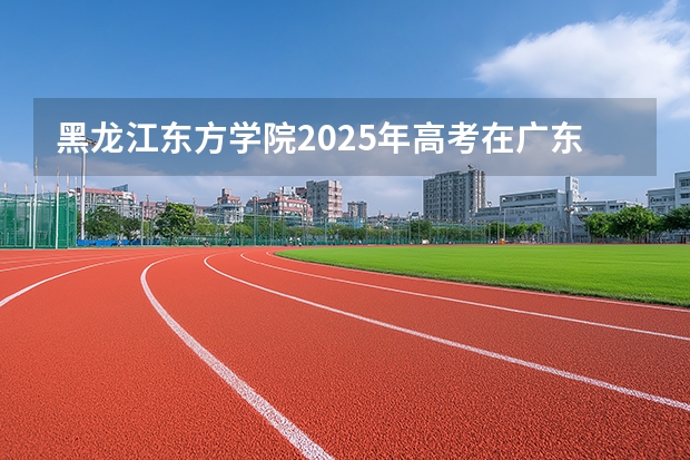 黑龙江东方学院2025年高考在广东投档分数线