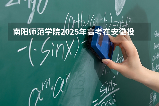 南阳师范学院2025年高考在安徽投档分数线