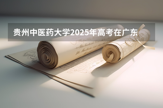 贵州中医药大学2025年高考在广东投档分数线