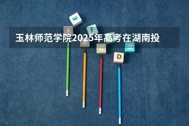 玉林师范学院2025年高考在湖南投档分数线