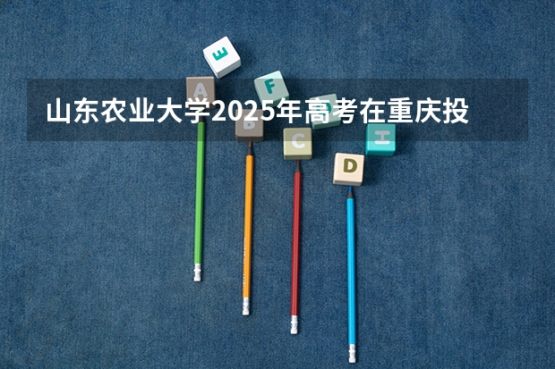 山东农业大学2025年高考在重庆投档分数线