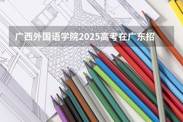 广西外国语学院2025高考在广东招生计划介绍