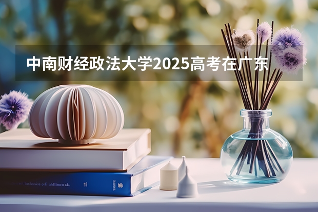 中南财经政法大学2025高考在广东招生计划介绍