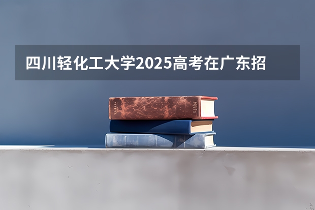 四川轻化工大学2025高考在广东招生计划介绍
