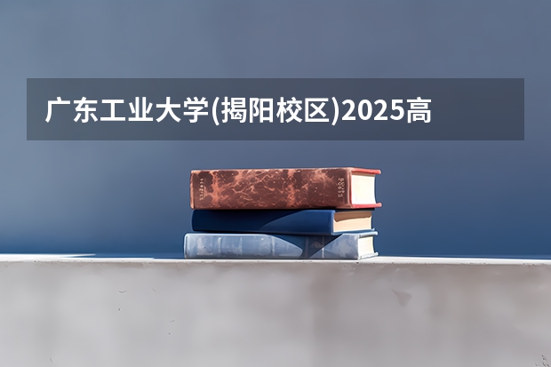 广东工业大学(揭阳校区)2025高考在广东招生计划介绍
