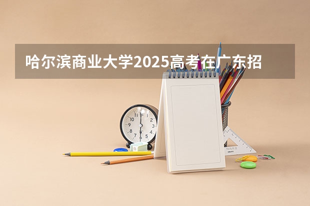 哈尔滨商业大学2025高考在广东招生计划介绍