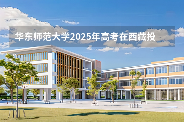 华东师范大学2025年高考在西藏投档分数线